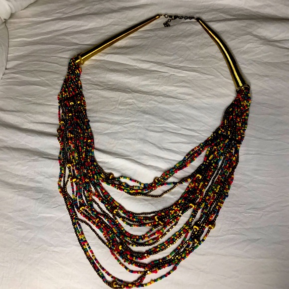 Beaded Necklace With Earrings Set - Picture 3 of 3